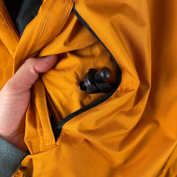 FootJoy Dryjoy Tour Golf Windbreaker Jacket Mens Large Yellow Full Zip - Picture 6 of 15